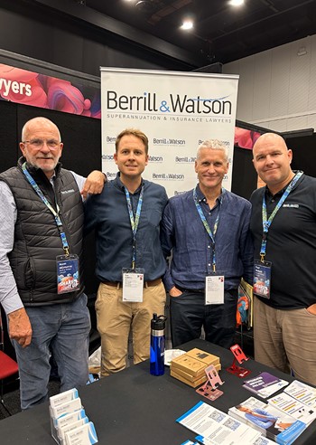 The BW team (Normie, Tom, John, Paul) at the Financial Counselling Australia conference - Adelaide - May 2025