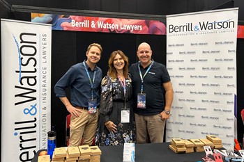 Tom and Paul with Lisa Simpson from ICAN Learn at the Financial Counselling Australia conference - Adelaide - May 2025