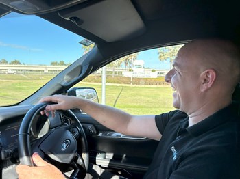 Rockhampton to Sunshine Coast road trip - Paul Watson navigates the "Big Brahman Bull" roundabout (sticking with our "all things big" theme) - Rockhampton, QLD - August 2025