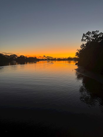 Good morning Bundaberg - what a cracking sunset - day 2 of the big Rockhampton to Brisbane road trip - Bundaberg, QLD - August 2025