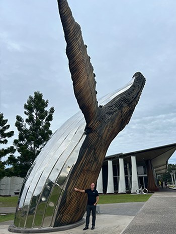 Paul Watson and "all things big" - Nala the Giant Whale (road trip Rockhampton to Brisbane) - Hervey Bay, QLD - August 2025