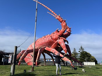 Matt Charbel’s recent South Australia road trip supporting community services – “all things big” continues with Larry the Lobster - Kingston SE, South Australia - September 2025