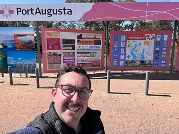 Matt rolls on into Port Augusta to provide community support and services - Port Augusta, South Australia - September 2025