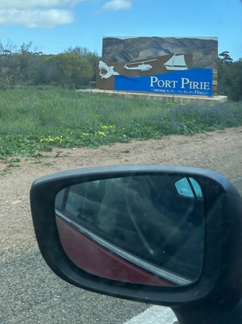 Matt's kilometre count this month is going to be HUGE - rolling into Port Pirie - Port Pirie, South Australia - September 2025