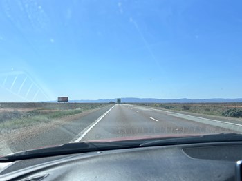 Definitely a "Big Thing" - the wide expanses of South Australia's outback as Matt Charbel rounds up an epic regional SA road trip - heading back to Adelaide from the north - Road from Whyalla to Adelaide, South Australia - September 2025