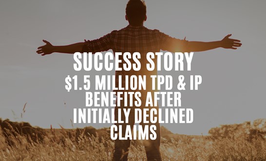 Successful TPD and IP claim due to chronic fatigue delivers $1.5m in benefits