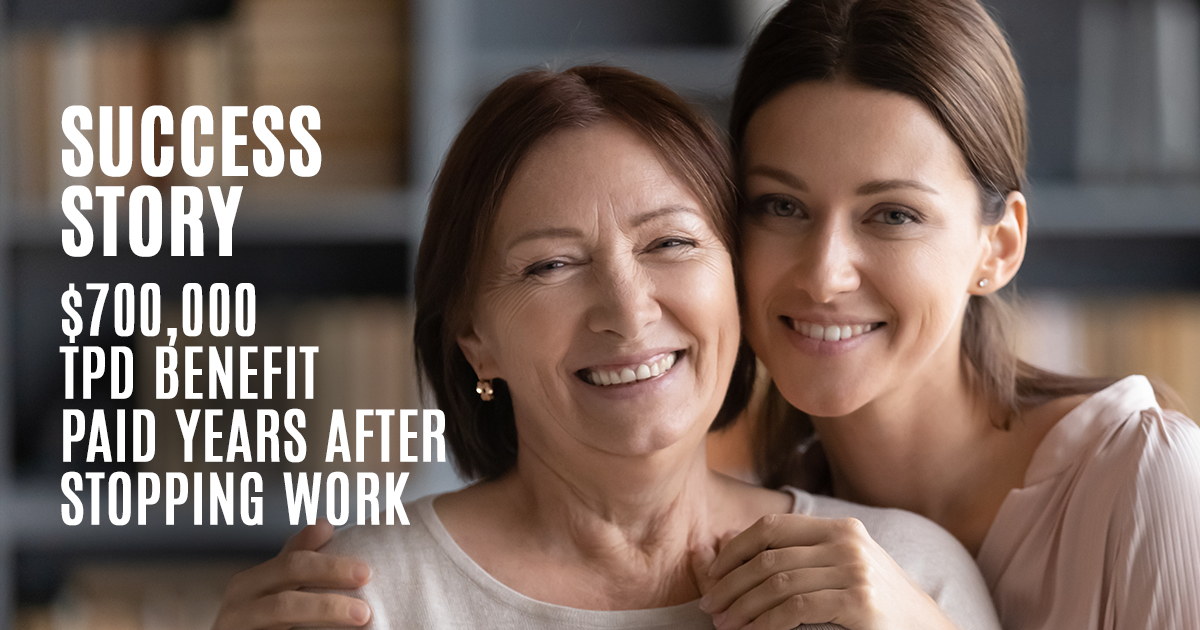 Successful TPD Claim 700K Payout After Several Years