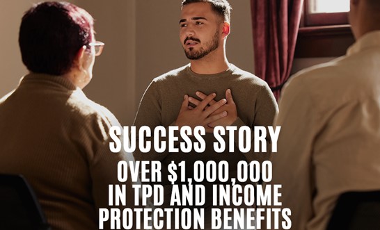 Successful TPD and income protection claims help client with alcoholism turn his life around
