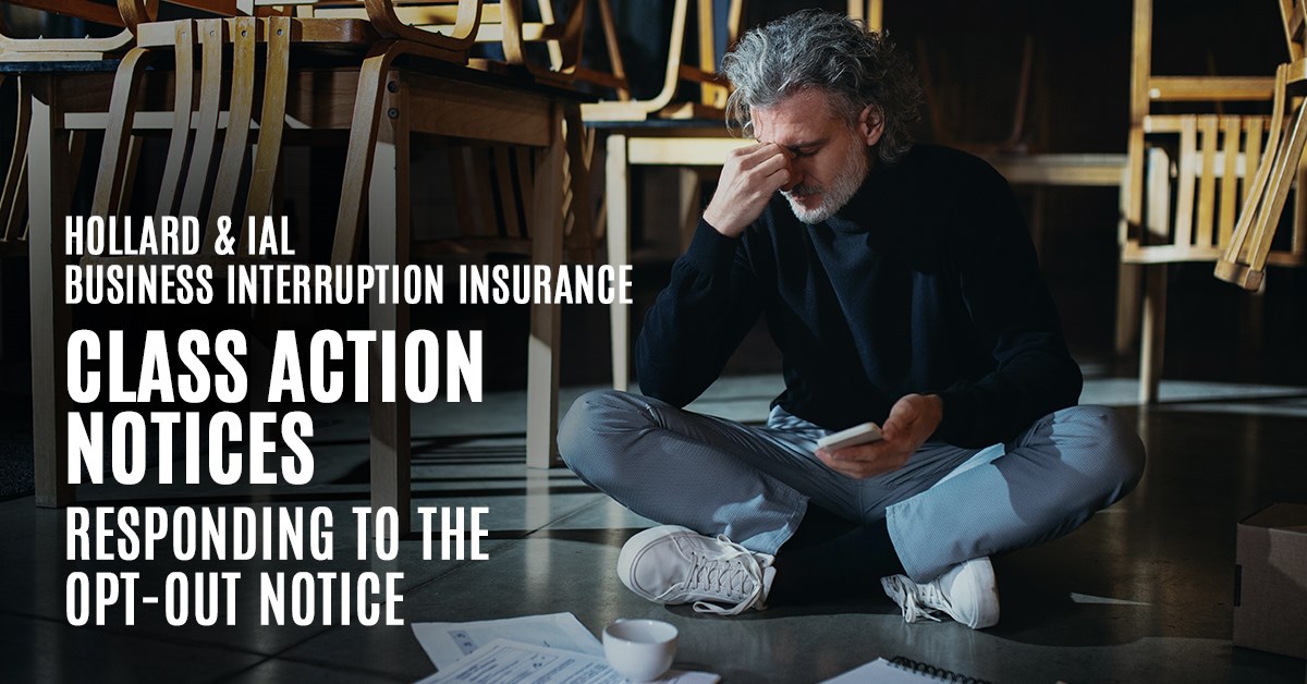 Hollard & IAL Business Interruption Insurance Class Action Notices